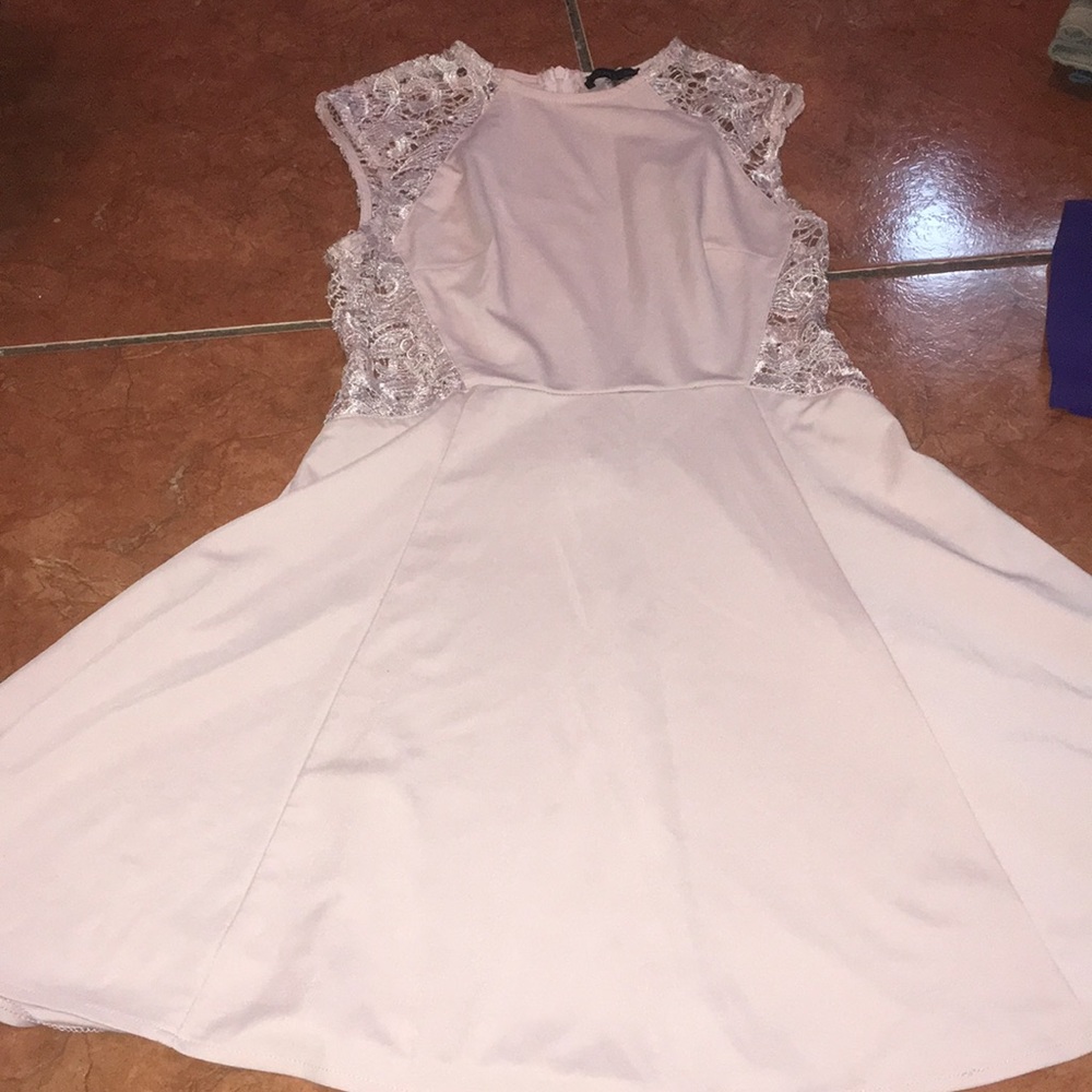 Pink lace dress